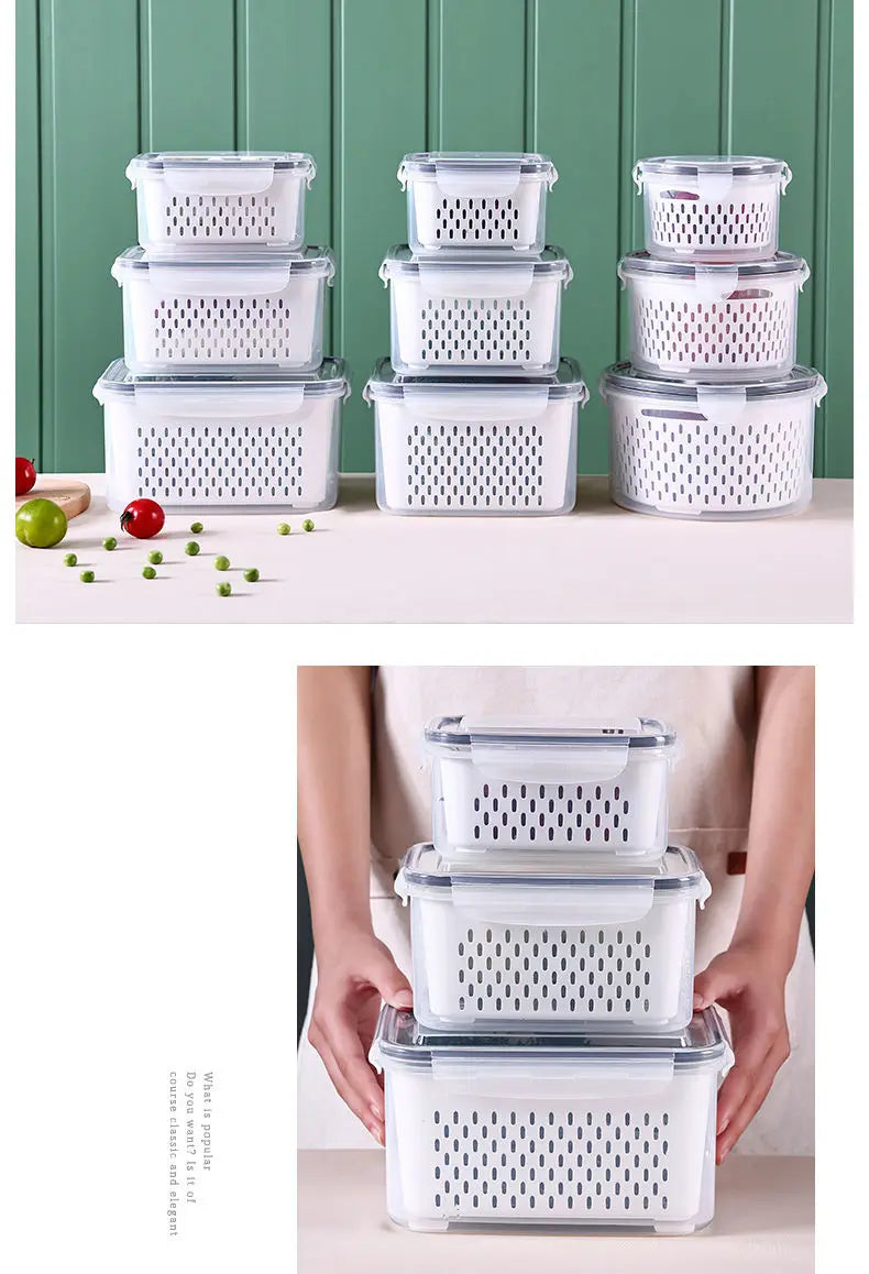 Organizador de Geladeira com Drenagem Decorelle