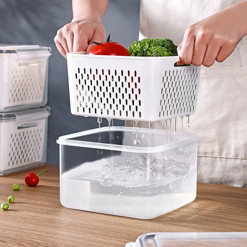 Organizador de Geladeira com Drenagem Decorelle