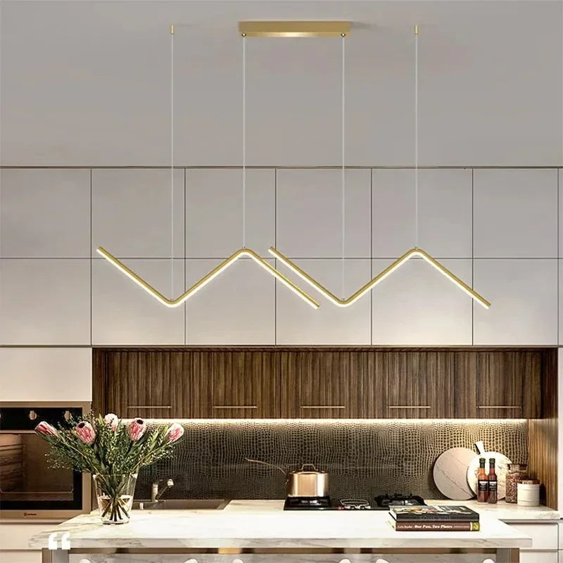 Lustre LED Moderno com Controle Inteligente Decorelle