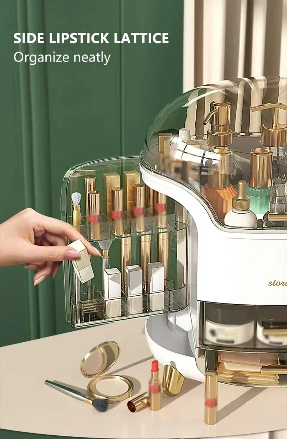 Organizador de Maquiagem de Luxo com Gavetas Decorelle
