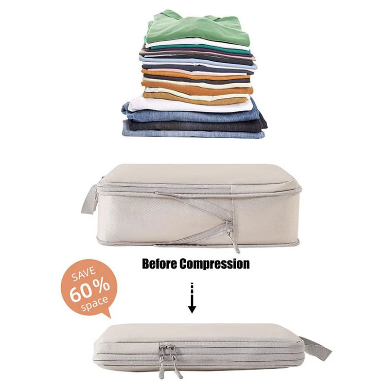 Conjunto de Cubos de Compressão para Viagem Decorelle