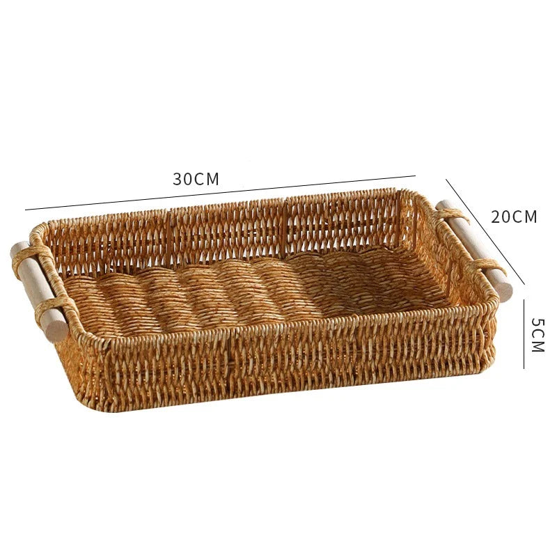 Bandeja Tecido Multiuso para Lanches – Ideal para Café, Chá, Condimentos e Mesa de Jantar - Decorelle
