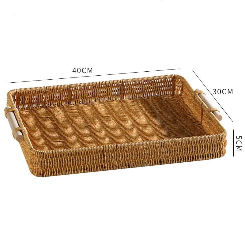 Bandeja Tecido Multiuso para Lanches – Ideal para Café, Chá, Condimentos e Mesa de Jantar - Decorelle