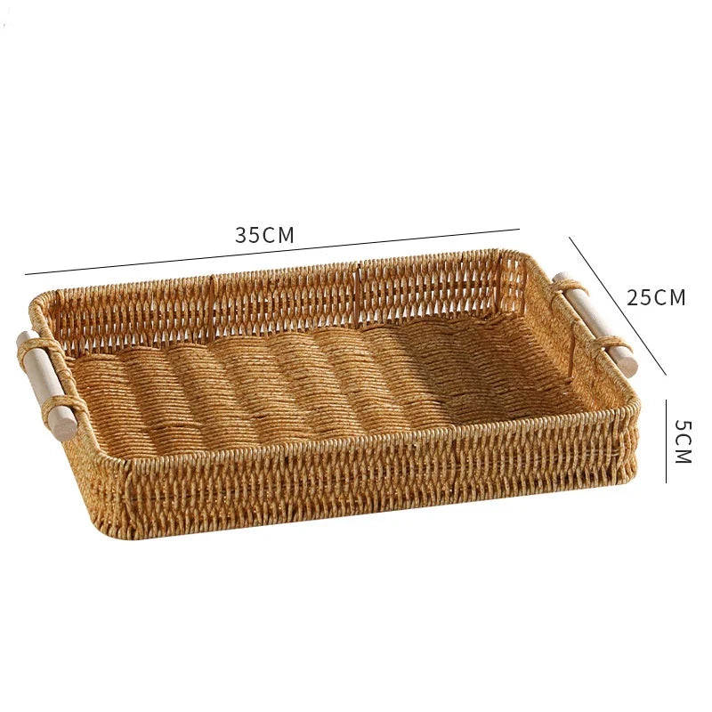 Bandeja Tecido Multiuso para Lanches – Ideal para Café, Chá, Condimentos e Mesa de Jantar - Decorelle