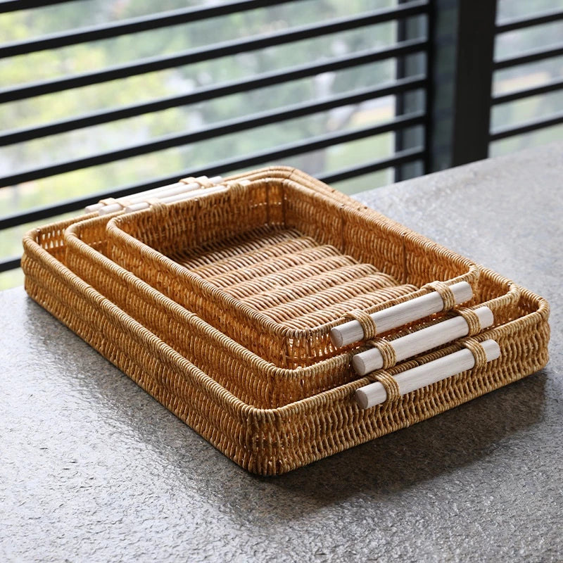 Bandeja Tecido Multiuso para Lanches – Ideal para Café, Chá, Condimentos e Mesa de Jantar - Decorelle