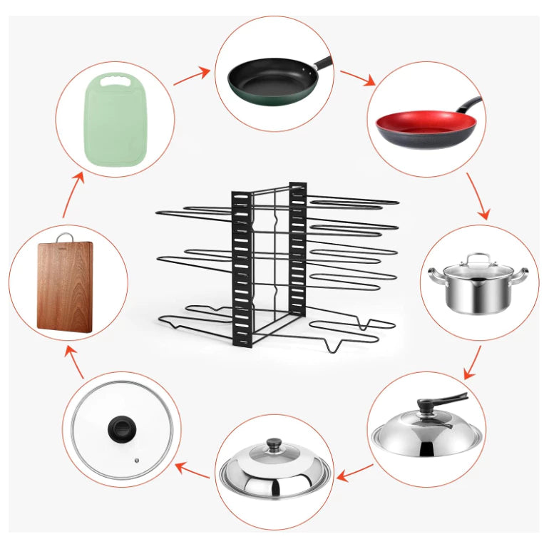 Organizador de Panelas Decorelle - COMPRE 1 LEVE 2