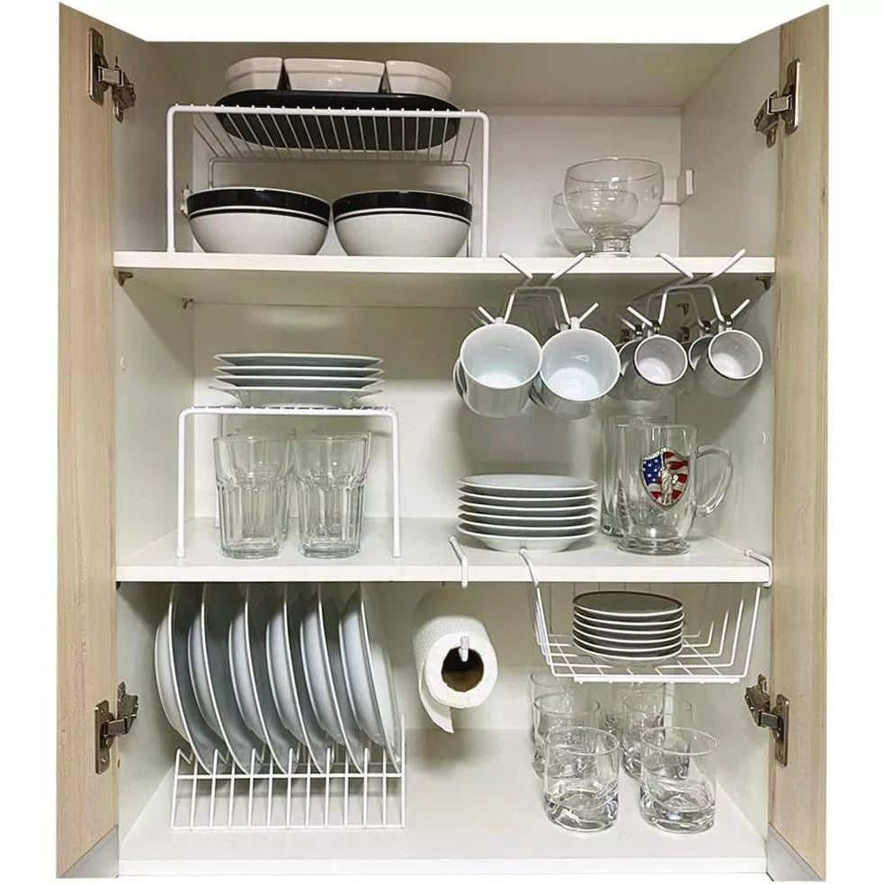 Conjunto Organizador Aramado de Armário - 7 Peças - Decorelle