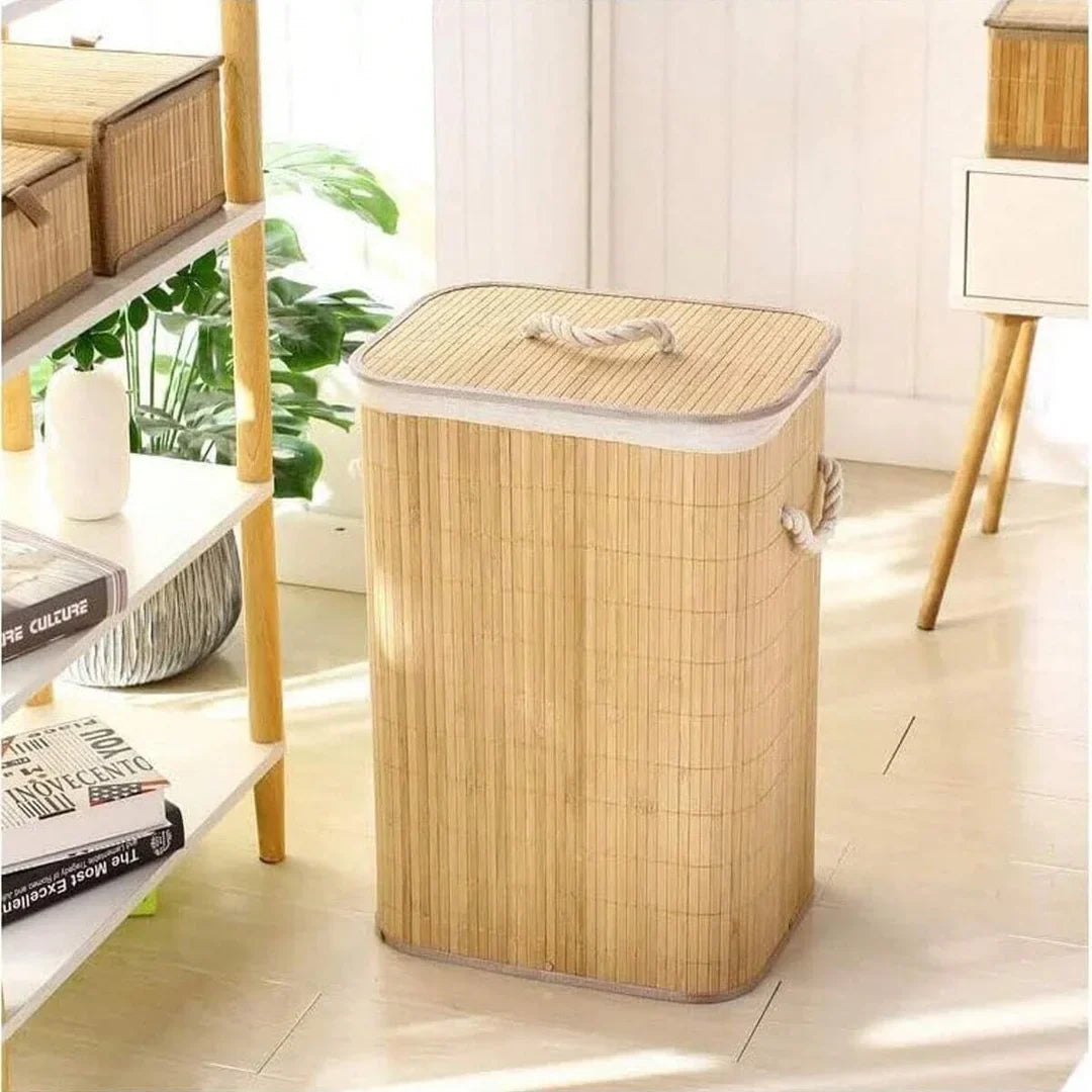 Cesto de Roupa Suja BambooLuxe - Decorelle