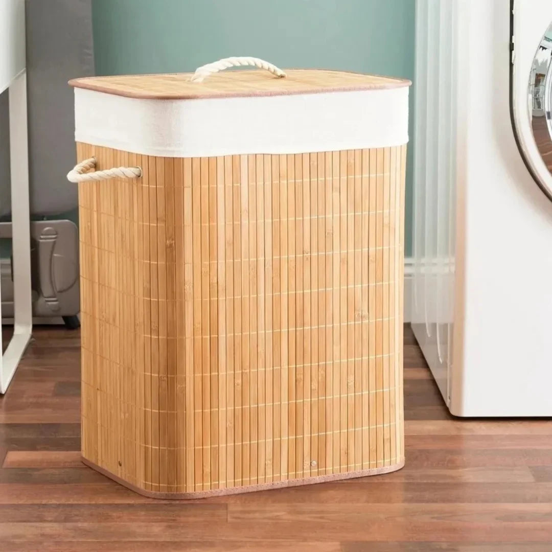 Cesto de Roupa Suja BambooLuxe - Decorelle