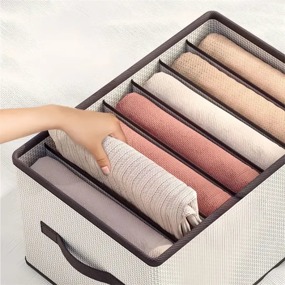Kit com 3 Colmeias Organizadoras com Viés Branco | Organização de Gavetas e Armários - Decorelle