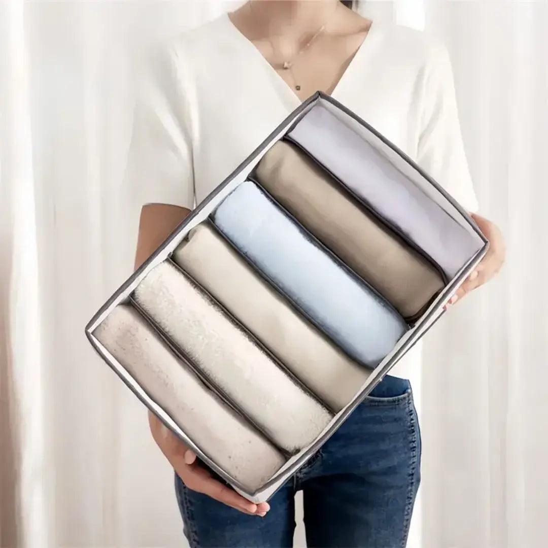 Kit com 3 Colmeias Organizadoras com Viés Branco | Organização de Gavetas e Armários - Decorelle