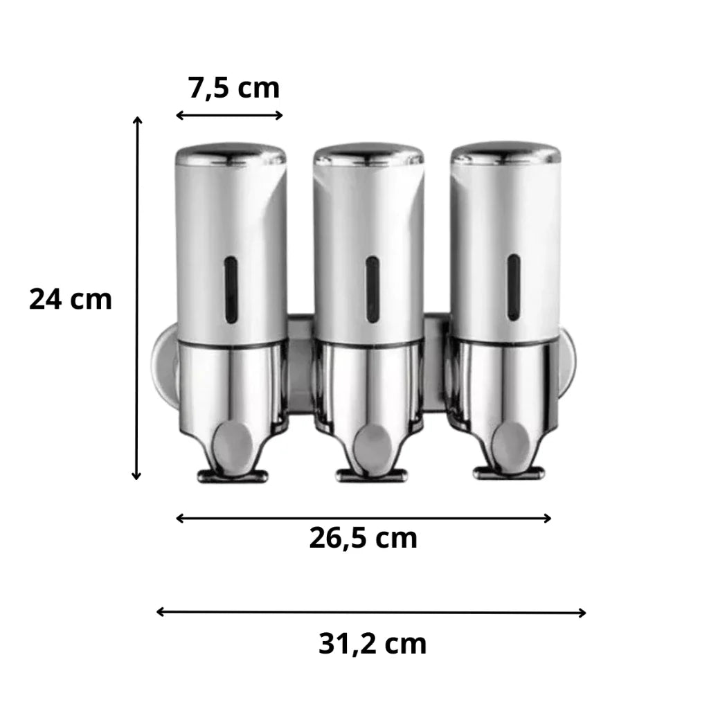 Dispenser Manual Para Sabonete Líquido e Shampoo - Decorelle