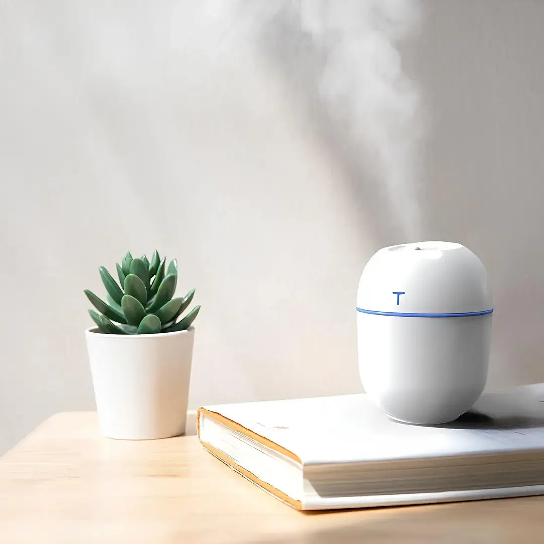 Kit 2 Umidificador de Ar Portátil Ultrassônico - Aromatizador de Ambiente Doméstico e Escritório - Decorelle
