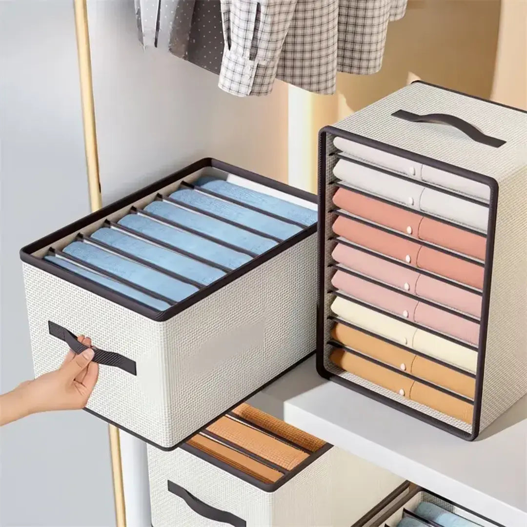 Kit com 3 Colmeias Organizadoras com Viés Branco | Organização de Gavetas e Armários - Decorelle