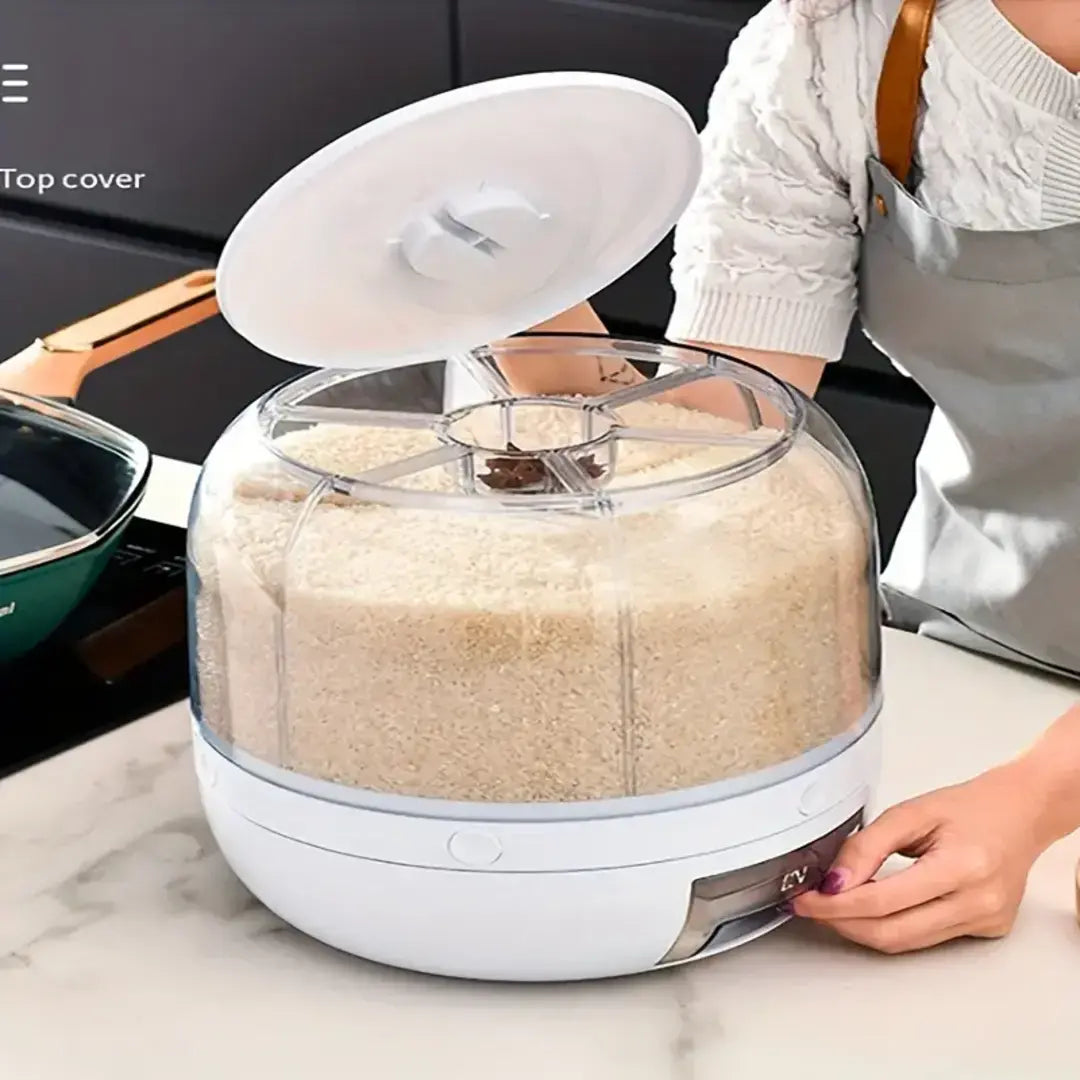 Dispenser de Cereais Giratório com 6 Divisórias - Decorelle