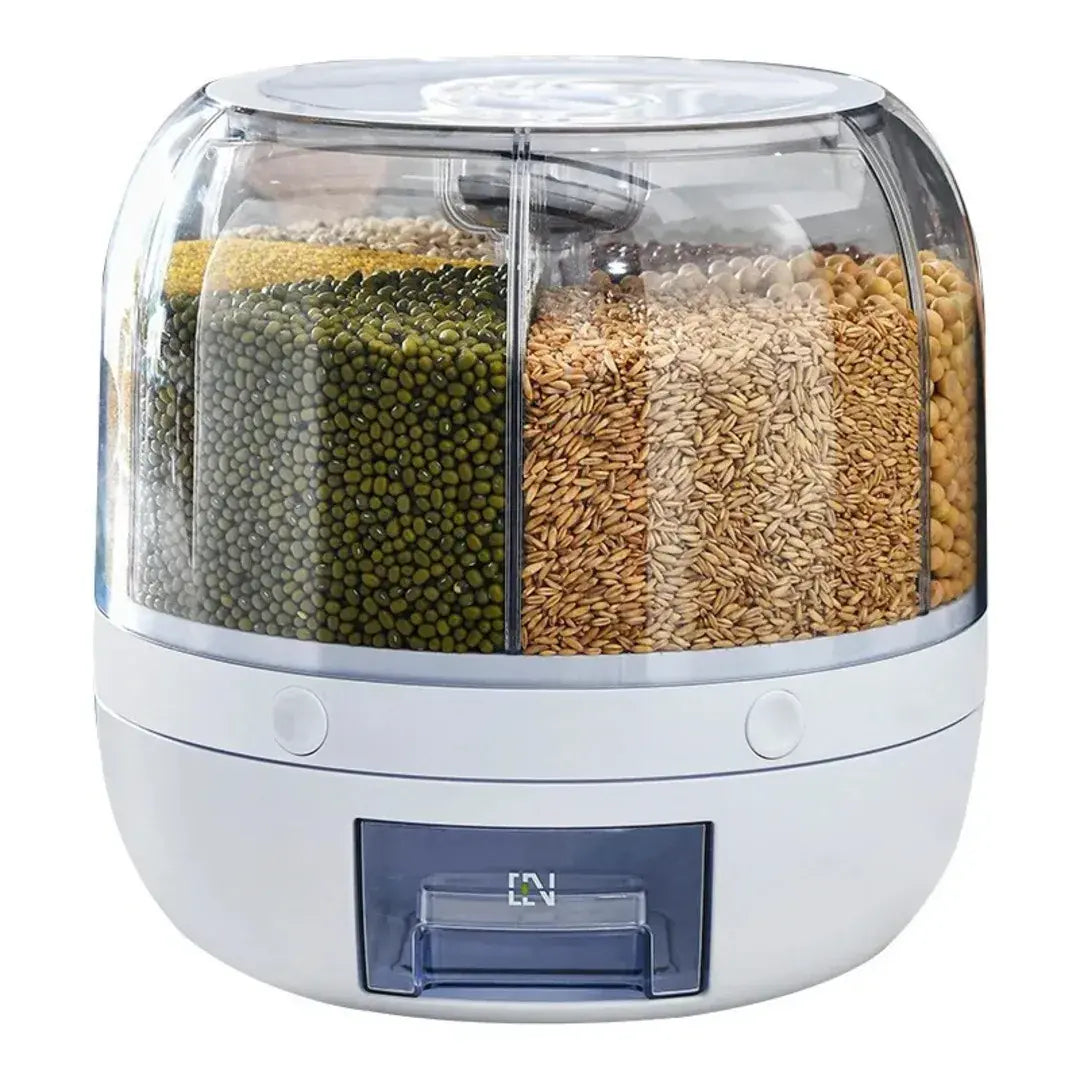 Dispenser de Cereais Giratório com 6 Divisórias - Decorelle