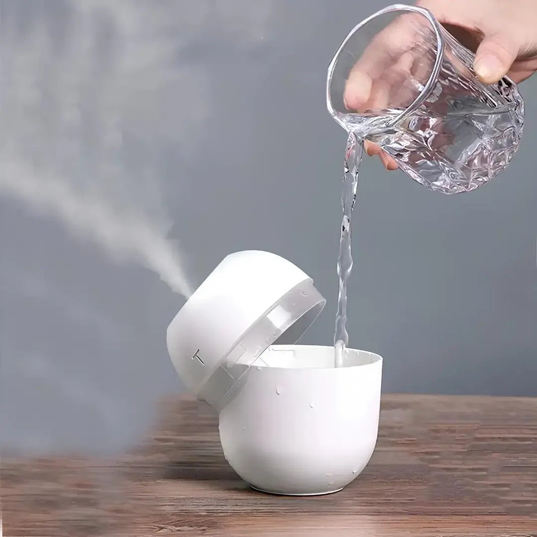 Kit 2 Umidificador de Ar Portátil Ultrassônico - Aromatizador de Ambiente Doméstico e Escritório - Decorelle