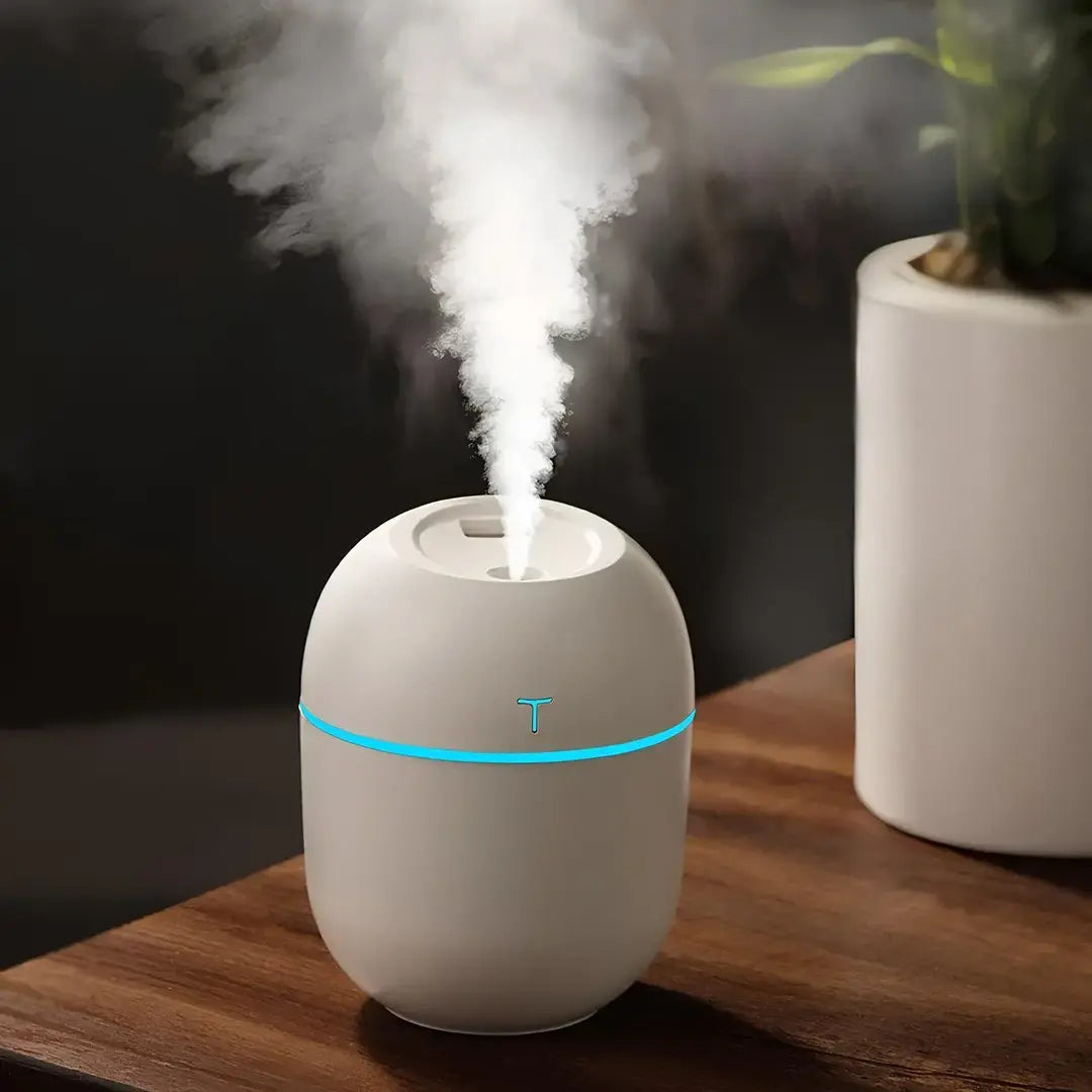 Kit 2 Umidificador de Ar Portátil Ultrassônico - Aromatizador de Ambiente Doméstico e Escritório - Decorelle