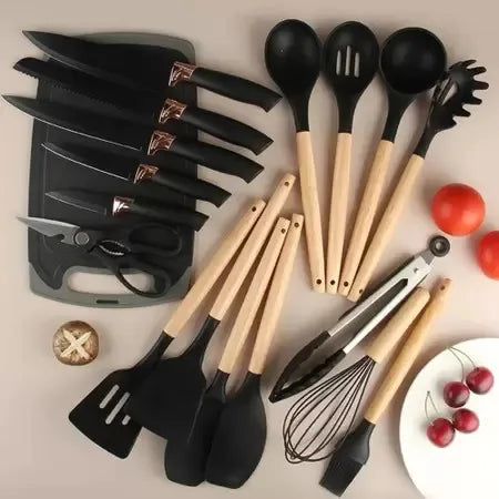 Conjunto de Utensílios de Cozinha Luxo 19 Peças Decorelle