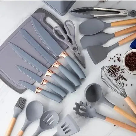 Conjunto de Utensílios de Cozinha Luxo 19 Peças Decorelle