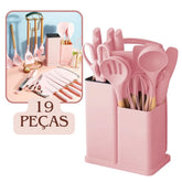 Conjunto de Utensílios de Cozinha Luxo 19 Peças Decorelle