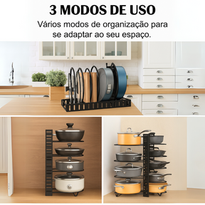 Organizador de Panelas Decorelle - COMPRE 1 LEVE 2