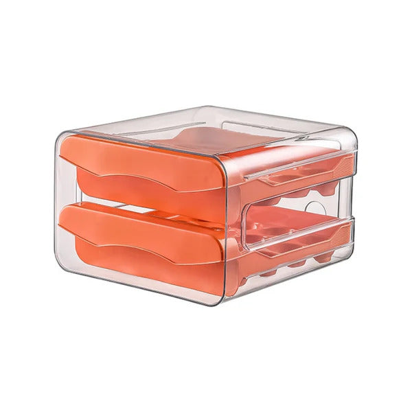 Gaveteiro Organizador Duplo para Ovos de Geladeira Decorelle