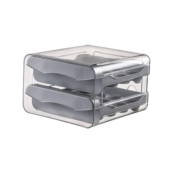 Gaveteiro Organizador Duplo para Ovos de Geladeira Decorelle