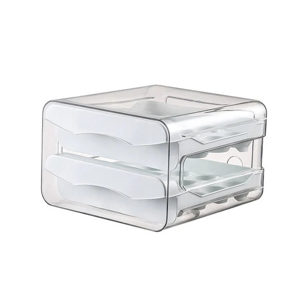Gaveteiro Organizador Duplo para Ovos de Geladeira Decorelle