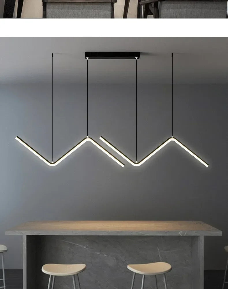 Lustre LED Moderno com Controle Inteligente Decorelle