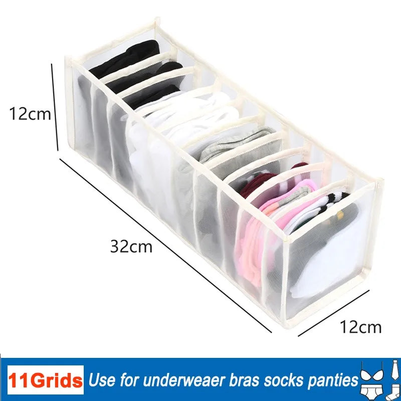 Organizador de armazenamento de roupas armários gavetas separador para gavetas do quarto caixa de armazenamento organizador de guarda-roupa para meias roupa interior
