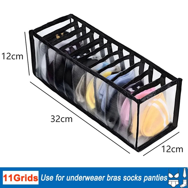 Organizador de armazenamento de roupas armários gavetas separador para gavetas do quarto caixa de armazenamento organizador de guarda-roupa para meias roupa interior