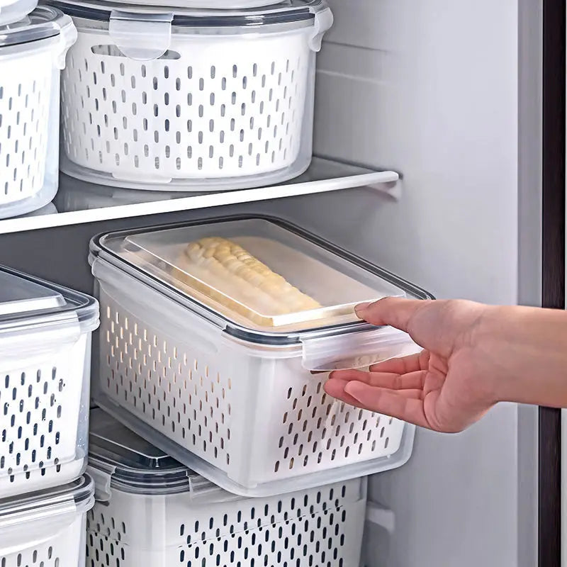 Organizador de Geladeira com Drenagem Decorelle