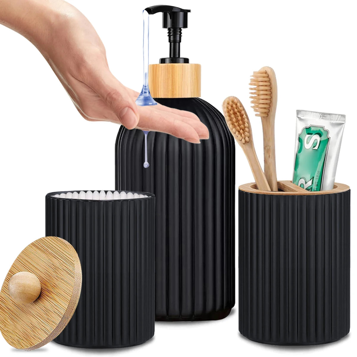 Conjunto Elegante de Organização para Banheiro Decorelle