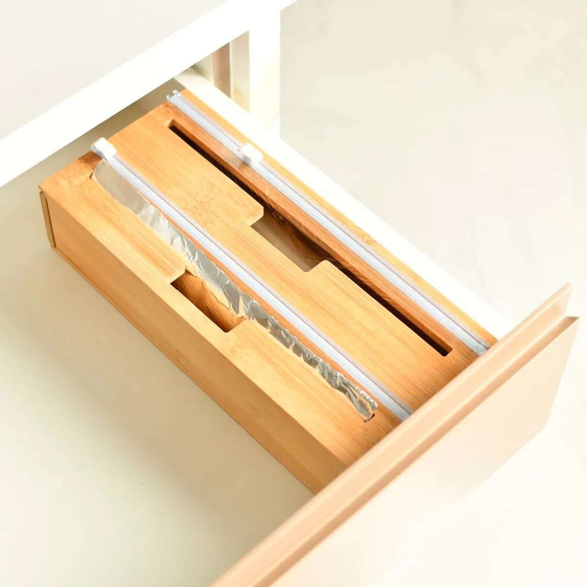 Organizador Dualroll de Bambu para Gavetas