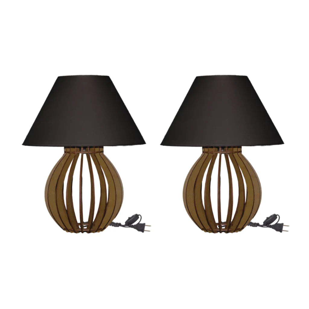 Kit 2 Abajures La Finesse com Cúpula – Elegância e Sofisticação para Sua Decoração - Decorelle