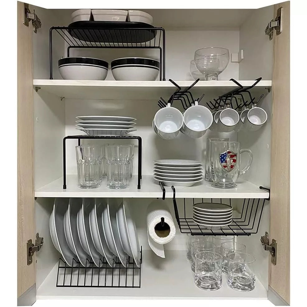 Conjunto Organizador Aramado de Armário - 7 Peças - Decorelle