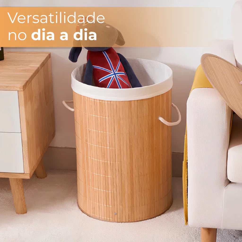 Cesto de Roupas BambooCircle - Decorelle