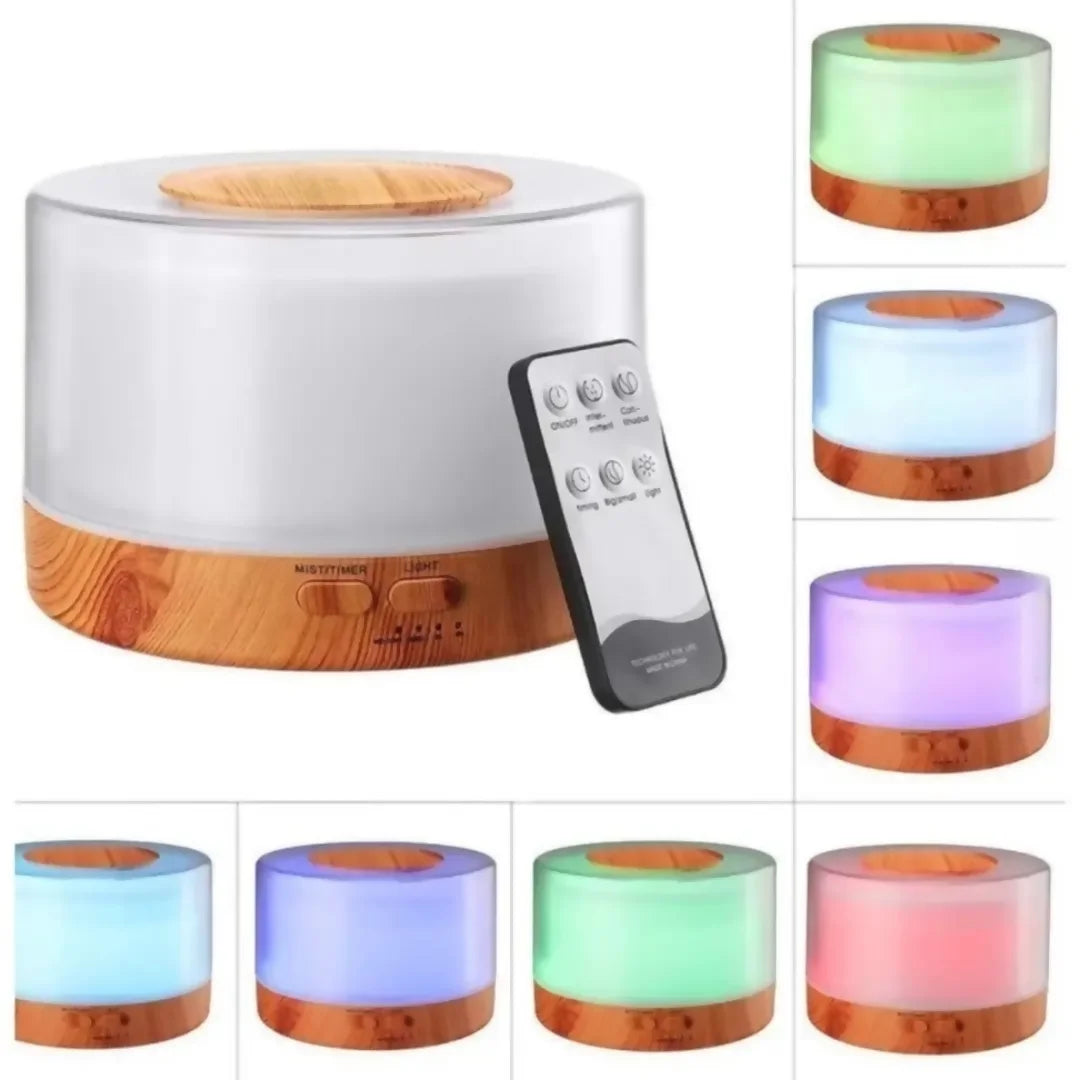 Difusor de Aromas AirGlow – Umidificador Ultrassônico 500ml - Decorelle