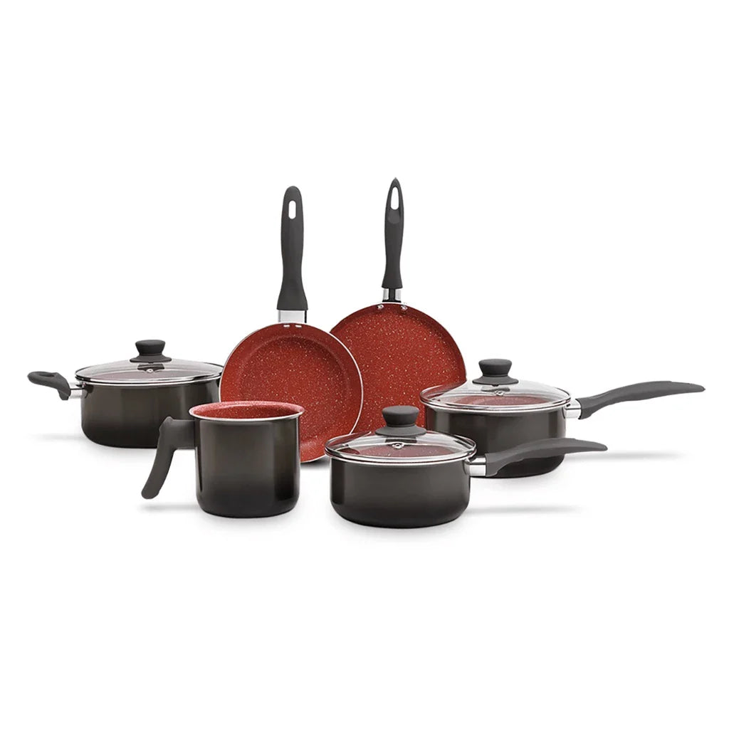 Jogo de Panelas Brinox Ceramic Life Easy - 6 Peças Antiaderente Cerâmico - Decorelle