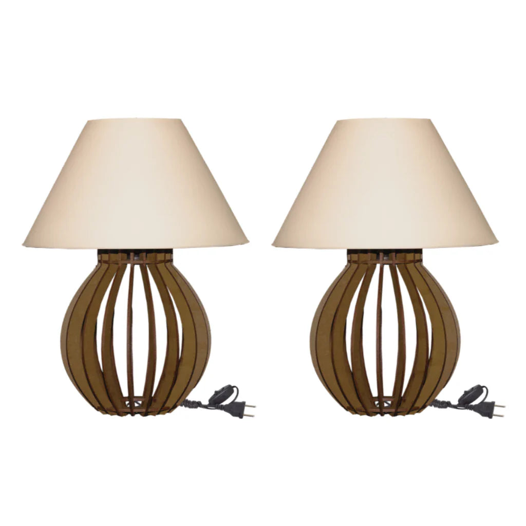 Kit 2 Abajures La Finesse com Cúpula – Elegância e Sofisticação para Sua Decoração - Decorelle