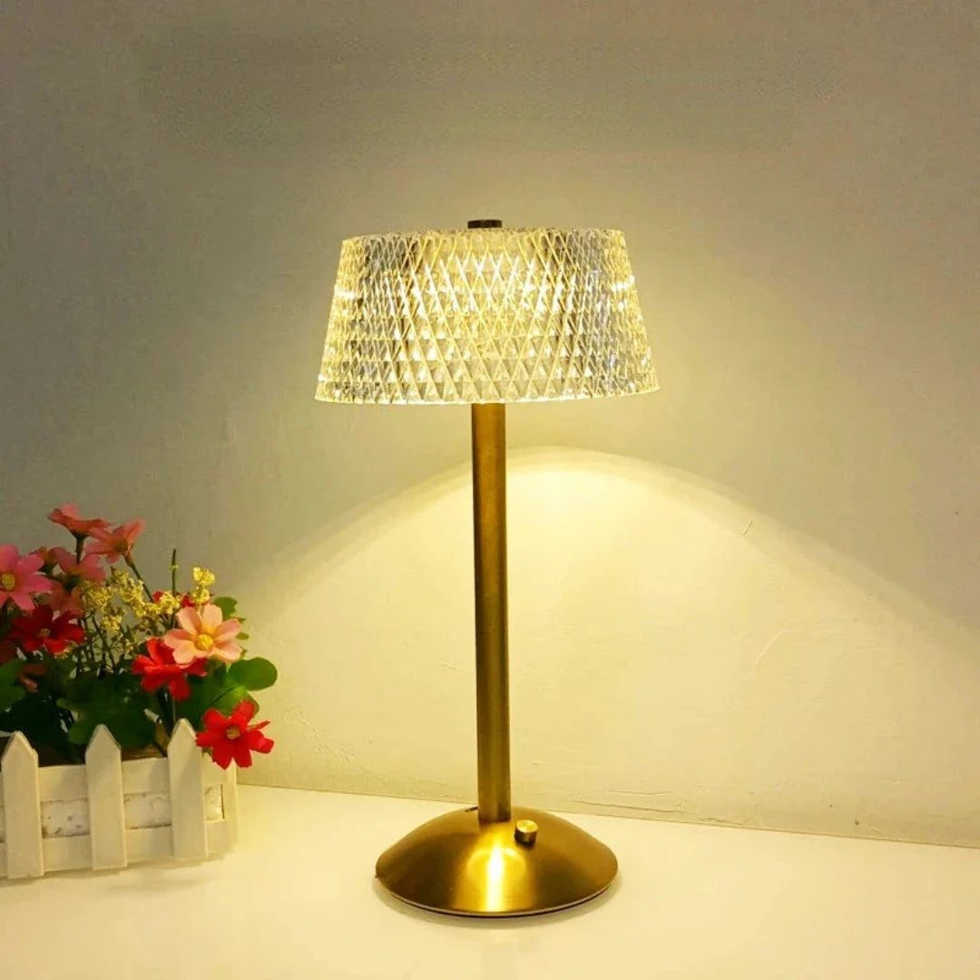Lâmpada de Mesa de Cristal Dimerizável - Decorelle