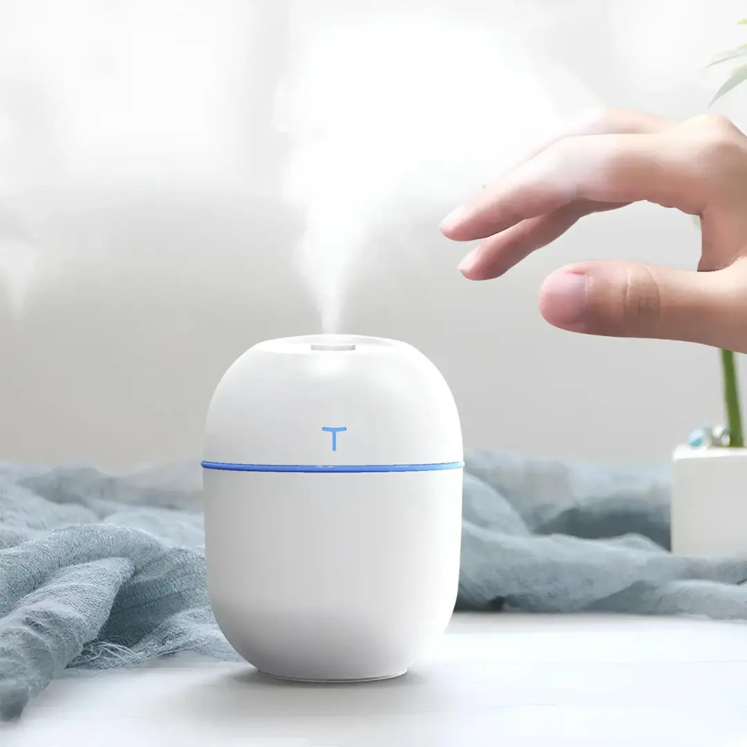 Kit 2 Umidificador de Ar Portátil Ultrassônico - Aromatizador de Ambiente Doméstico e Escritório - Decorelle