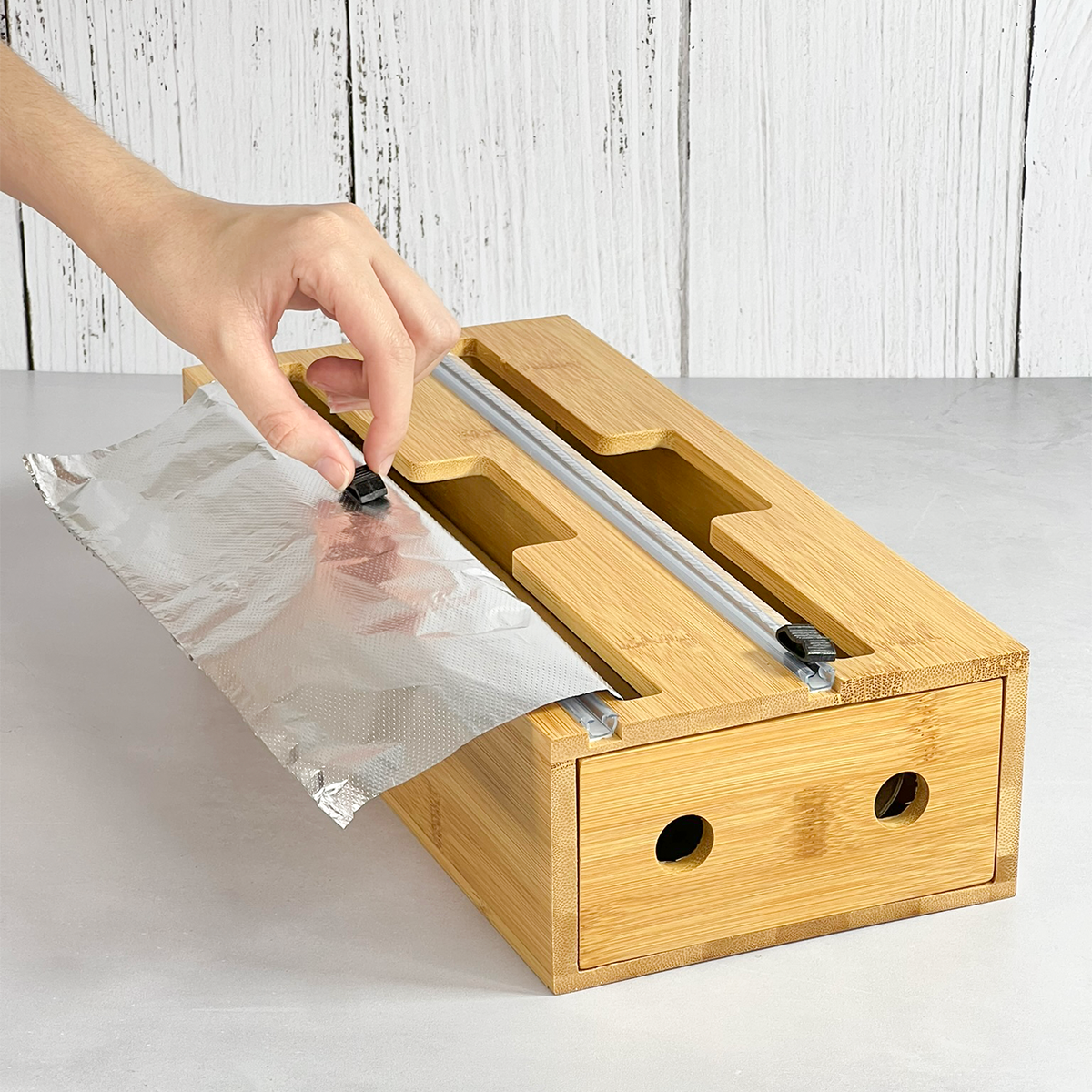 Organizador Dualroll de Bambu para Gavetas