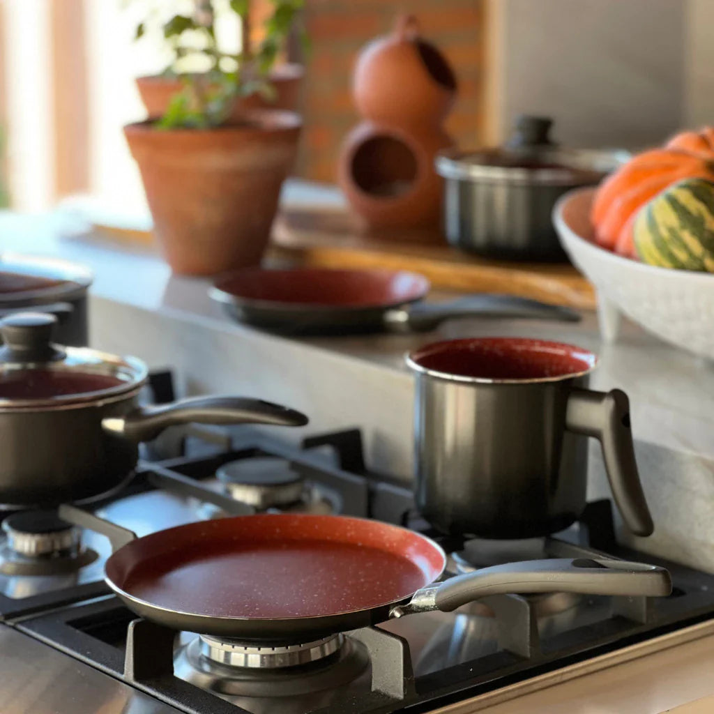 Jogo de Panelas Brinox Ceramic Life Easy - 6 Peças Antiaderente Cerâmico - Decorelle