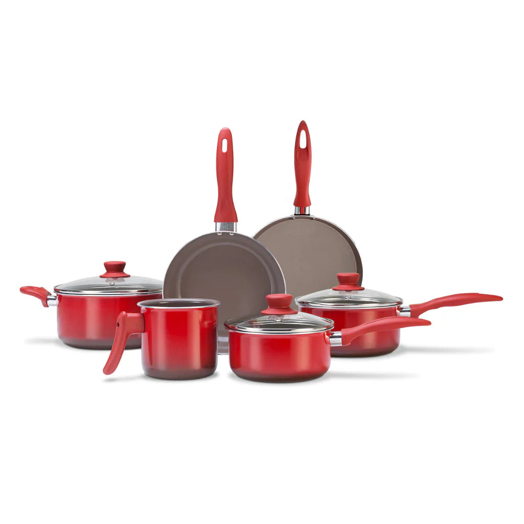 Jogo de Panelas Brinox Ceramic Life Easy - 6 Peças Antiaderente Cerâmico - Decorelle