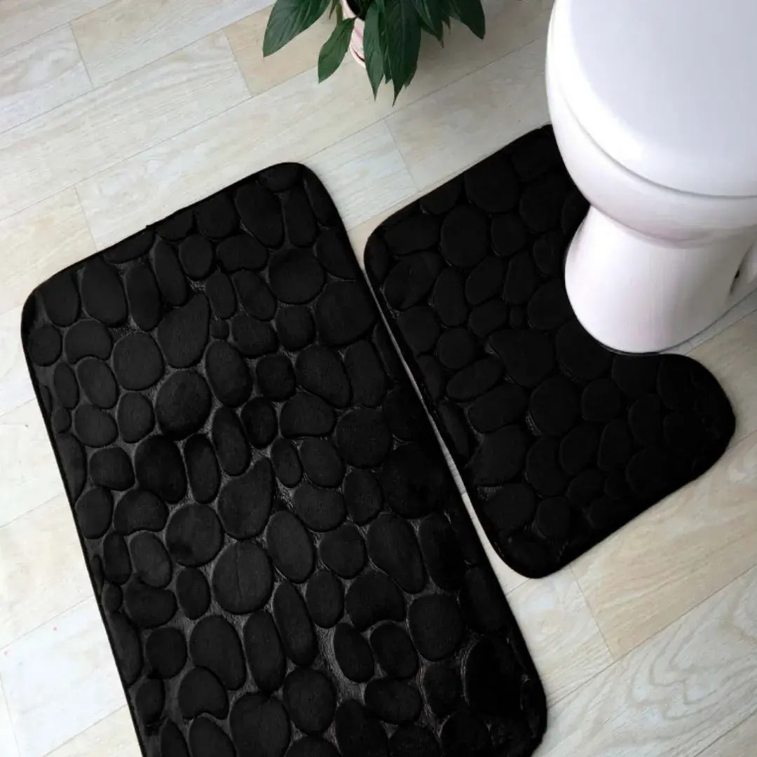 Jogo de Tapetes Banheiro Com 3 Peças | Conforto e Elegância - Decorelle